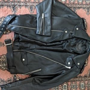Zara faux leather jacket